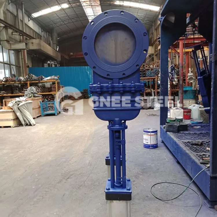 Regulowany zawór nożowy