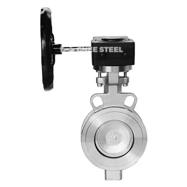 Podwójny ekscentryczny wysokowydajny zawór motyla