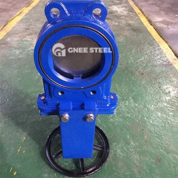 Zawór bramki noża plastycznego