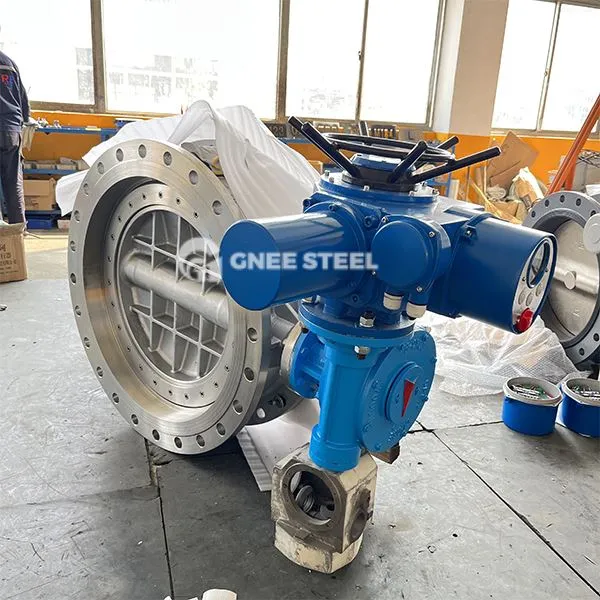 Elektryczne potrójne zawory motylowe