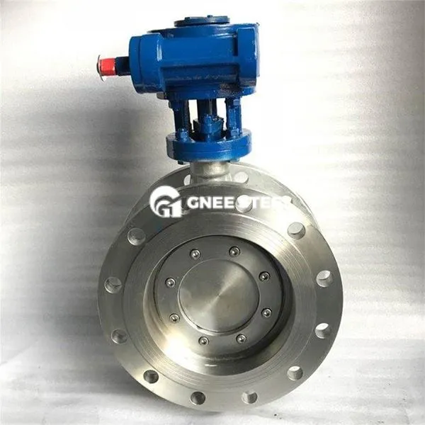 Podwójny kołnierz Wysoko wydajny zawór motyla