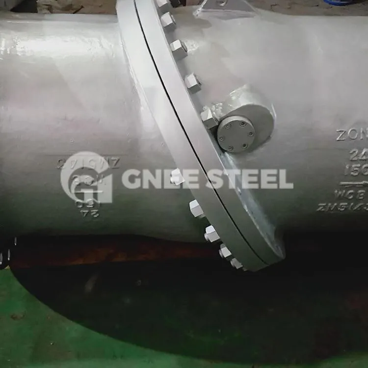 Zawory zwrotne z kołnierzowym, uchylnym talerzem