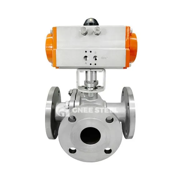 Pneumatyczny zawór kulowy 3 -drogowy