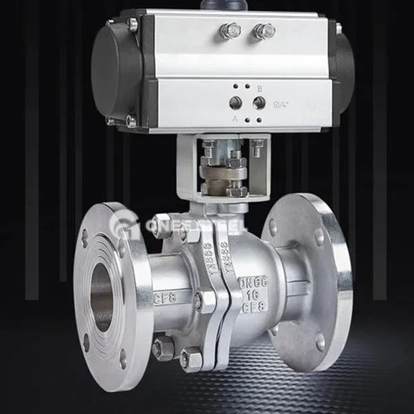 Pneumatyczny zawór kulowy