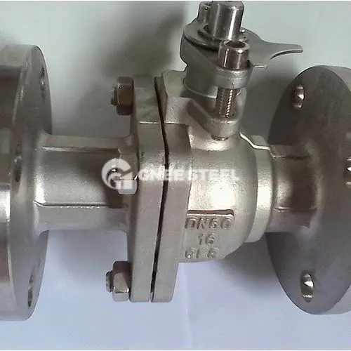 Stal nierdzewna zawór kulowy z dwoma kawałkami